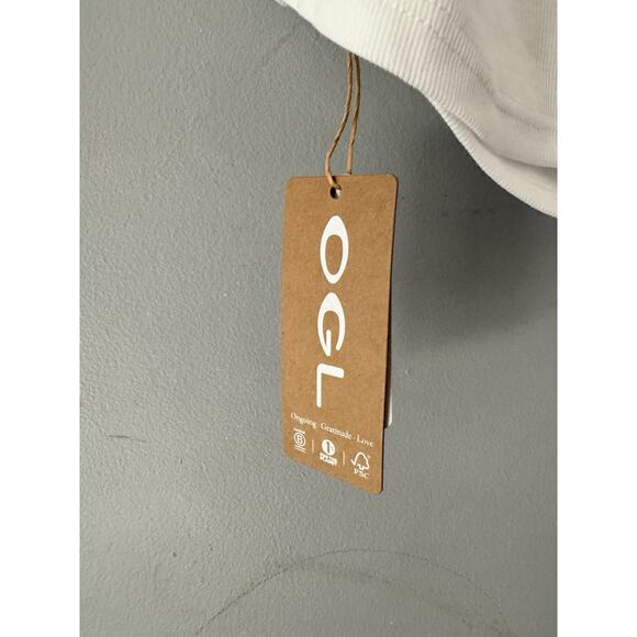 NWT OGL Plantive Elastic Open Back Brami Tank Top Ribbed Size Medium - Picture 8 of 9